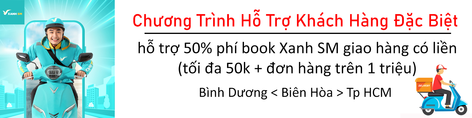 Hỗ trợ book Xanh SM giao liền 