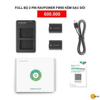 Bán Pin RavPower FW50, FZ100 chính hãng giá tột tại Việt Nam