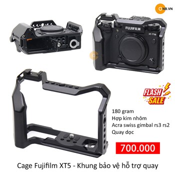 Cage Fujifilm XT5 - Khung bảo vệ X-T5 hàng đẹp chuẩn