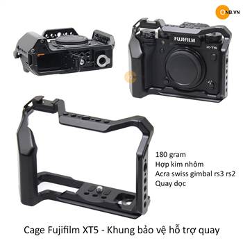 Cage Fujifilm XT5 - Khung bảo vệ X-T5 hàng đẹp chuẩn