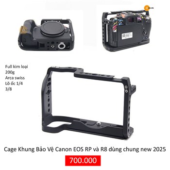 Cage Khung Bảo Vệ Canon EOS RP và R8 dùng chung new 2025