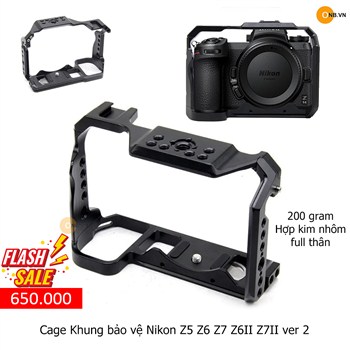 Cage Khung bảo vệ Nikon z5 z6 z7 z6ii z7ii - ver 2