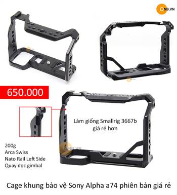 Cage Khung bảo vệ Sony Alpha a74 hàng chuẩn giá rẻ