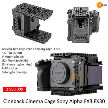 FusionRig Cineback Cinema Cage Sony Alpha FX3 FX30