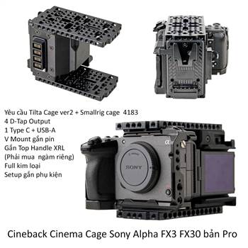 Cineback Cinema Cage Sony Alpha FX3 FX30 bản Pro