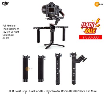 DJI R Twist Grip Dual Handle - Tay cầm đôi Ronin Rs4 Rs3 Rs2