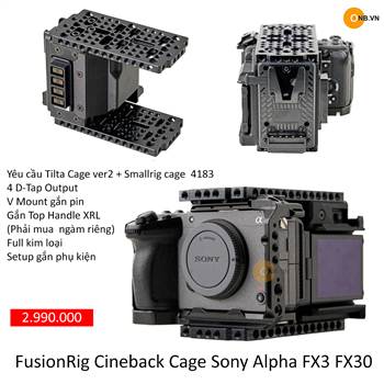 FusionRig Cineback Cinema Cage Sony Alpha FX3 FX30