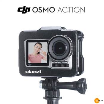 Giải pháp gắn adapter mic cho Osmo Action mà vẫn dùng khung Ulanzi, Smallrig