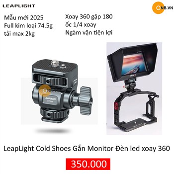 LeapLight Cold Shoe  gắn Monitor - Đèn Led Mini mẫu mới 2025