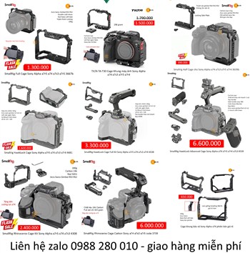 Tổng hợp mẫu Cage Khung SmallRig Tilta cho sony a74 a7s3 a7r5