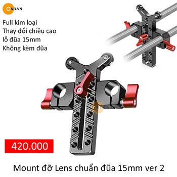 Mount đỡ lens đũa 15mm Kim loại CNC