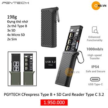 PGYTECH CFexpress Type B và SD Card Reader Type C 3-2