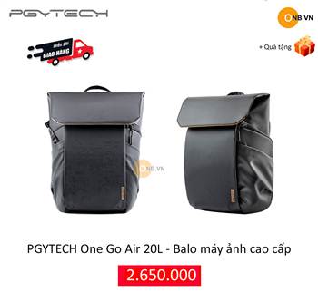 PGYTECH One Go Air 20L - Balo máy ảnh du lịch cao cấp