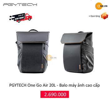 PGYTECH One Go Air 20L - Balo máy ảnh du lịch cao cấp