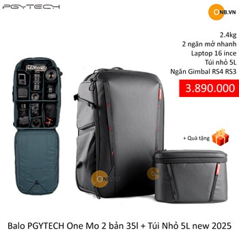 PGYTECH One Mo 2 - Balo Máy Ảnh 35L Và Túi Nhỏ 5L