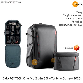 PGYTECH One Mo 2 - Balo Máy Ảnh 35L Và Túi Nhỏ 5L