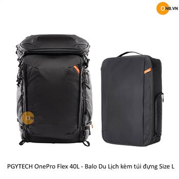 PGYTECH OnePro Flex 40L - Balo Du Lịch kèm túi đựng Size L