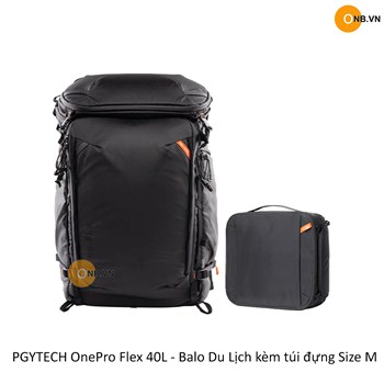 PGYTECH OnePro Flex 40L - Balo Du Lịch kèm túi đựng Size M kèm túi đựng Size M