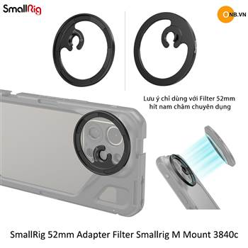 SmallRig 52mm Adapter Filter Smallrig M Mount 3840c
