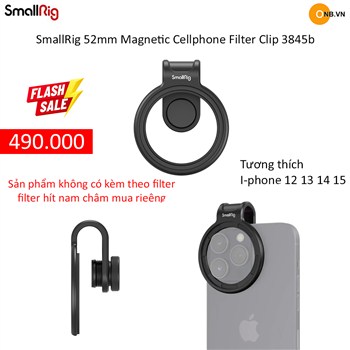 SmallRig 52mm Magnetic Filter Clip 3845b Iphone 13 14 15 16 