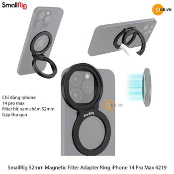 SmallRig 52mm Magnetic gắn filter iPhone 15 pro max 14 Pro Max 4219