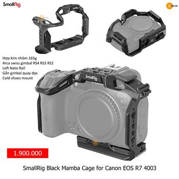 SmallRig Black Mamba Cage Canon EOS R7 code 4003