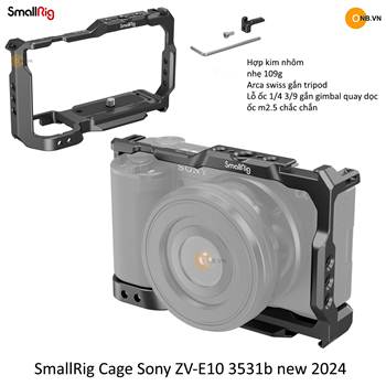 SmallRig Cage for Sony ZV-E10 3531 - Khung Vlog cho Sony ZV-E10