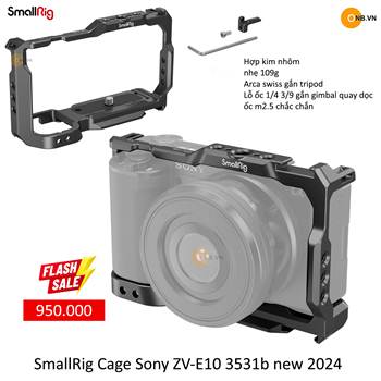 SmallRig Cage for Sony ZV-E10 3531 - Khung Vlog cho Sony ZV-E10