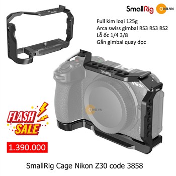 SmallRig Cage Khung bảo vệ Nikon Z30 code 3858