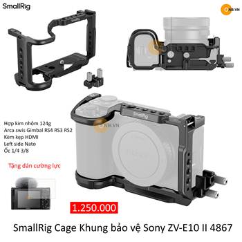 SmallRig Cage Kit Khung bảo vệ Sony ZV-E10 II 4867