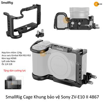 SmallRig Cage Kit Khung bảo vệ Sony ZV-E10 II 4867