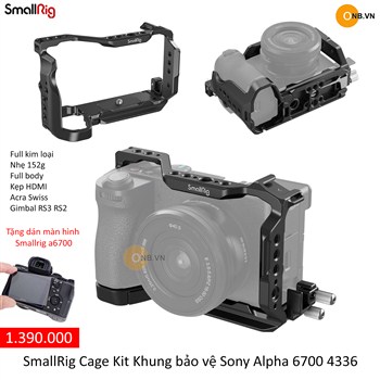 SmallRig Cage Kit Khung bảo vệ Sony Alpha a6700 4336