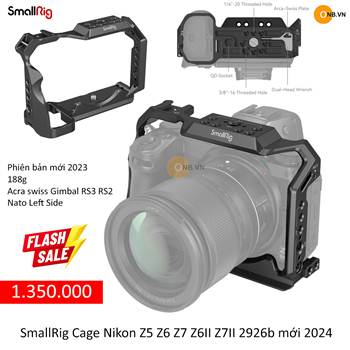 SmallRig Cage Nikon Z5 Z6 Z7 Z6ii Z7ii 2926b 2024