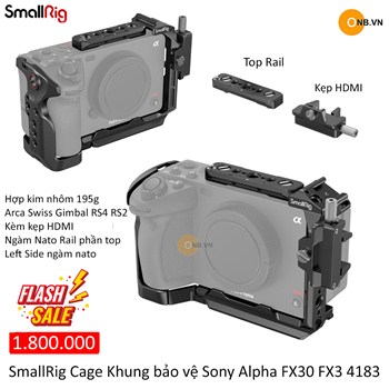 SmallRig Cage Sony Alpha FX30 FX3 4183 new 2025