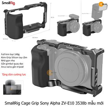 SmallRig Cage with Grip for Sony Alpha ZV-E10 code 3538b