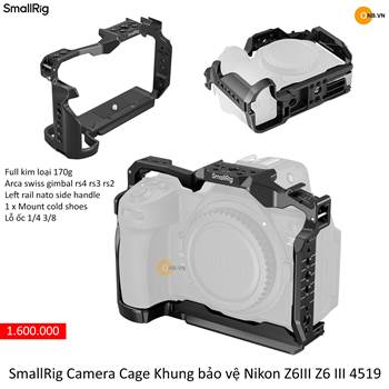 SmallRig Camera Cage Khung bảo vệ Nikon Z 6III z6iii 4519