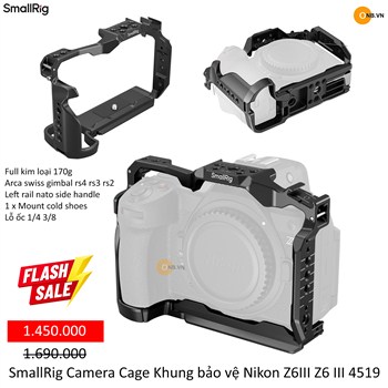 SmallRig Camera Cage Nikon Z 6III z6iii z63 4519