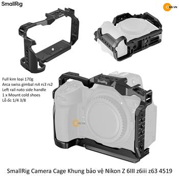 SmallRig Camera Cage Nikon Z 6III z6iii z63 4519