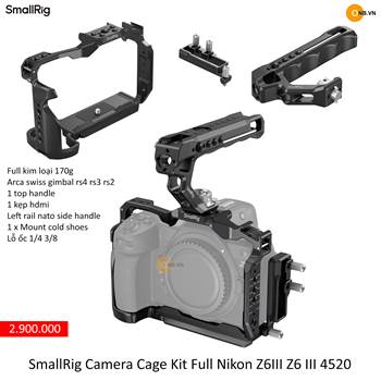 SmallRig Camera Cage Kit Full Nikon Z 6III  z6iii 4520