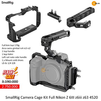 SmallRig Camera Cage Kit Full Nikon Z 6III z6iii z63 4520