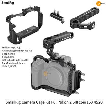 SmallRig Camera Cage Kit Full Nikon Z 6III z6iii z63 4520