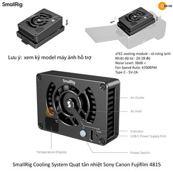 SmallRig Cooling Fan Quạt tản nhiệt Sony Canon Fujifilm 4815