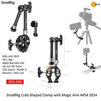 SmallRig Crab-Shaped Clamp with Magic Arm 4454 new 2024