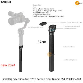 Smallrig Extension Arm 37cm Carbon Fiber Gimbal RS4 RS3 RS2 4378