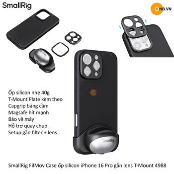 SmallRig FilMov Case Ốp Silicon iPhone 16 Pro Max 4987