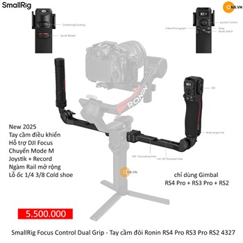 SmallRig Focus Control Dual Grip Tay Cầm Đôi Ronin RS4 Pro RS3 Pro RS2 4327