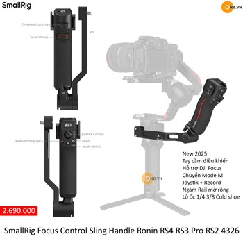 SmallRig Focus Control Sling Handle Ronin RS4 RS3 Pro RS2 4326