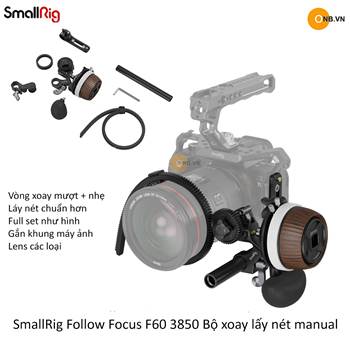 SmallRig Follow Focus F60 3850 bộ follow focus ống kính 2023