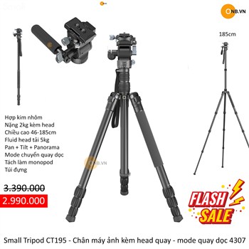 SmallRig FreeBlazer Aluminum Tripod CT-195 CT195 4307