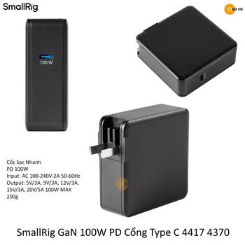 SmallRig GaN 100W PD Cổng Type C 4417 4370